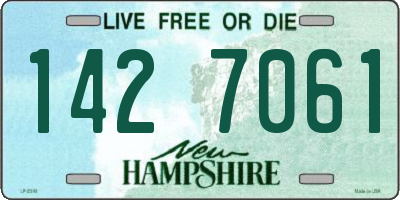 NH license plate 1427061