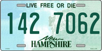 NH license plate 1427062