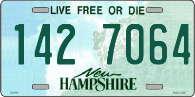 NH license plate 1427064