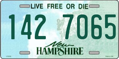 NH license plate 1427065