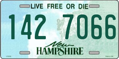 NH license plate 1427066