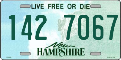 NH license plate 1427067