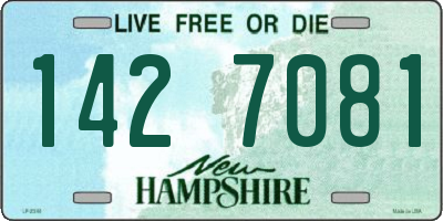 NH license plate 1427081