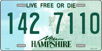 NH license plate 1427110