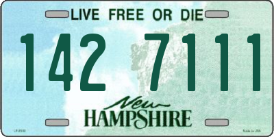 NH license plate 1427111