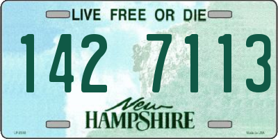 NH license plate 1427113