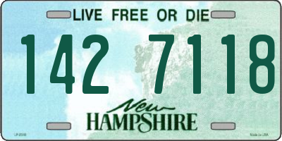 NH license plate 1427118