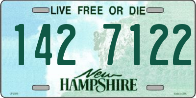 NH license plate 1427122