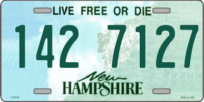 NH license plate 1427127