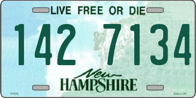 NH license plate 1427134