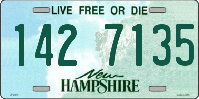NH license plate 1427135