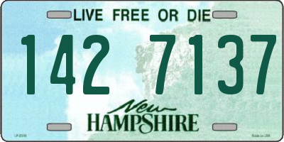 NH license plate 1427137
