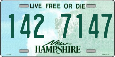 NH license plate 1427147