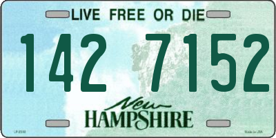 NH license plate 1427152