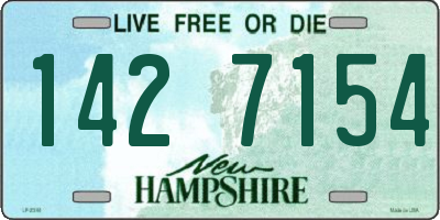 NH license plate 1427154