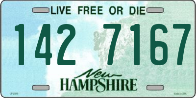 NH license plate 1427167
