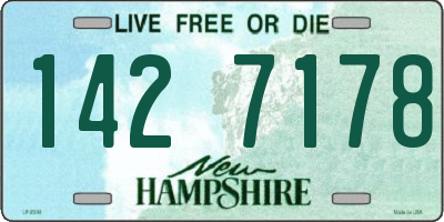 NH license plate 1427178