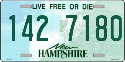 NH license plate 1427180