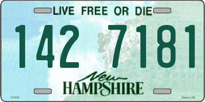 NH license plate 1427181