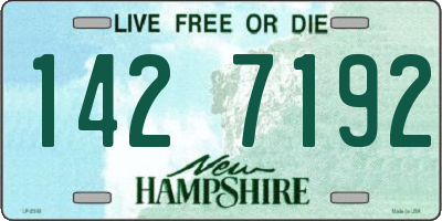 NH license plate 1427192