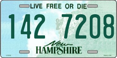 NH license plate 1427208