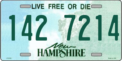 NH license plate 1427214