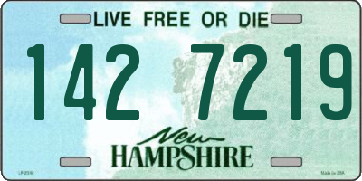 NH license plate 1427219