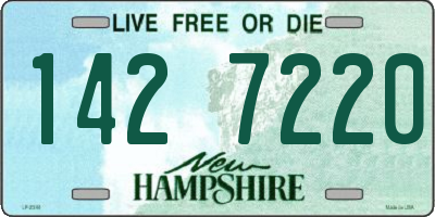 NH license plate 1427220