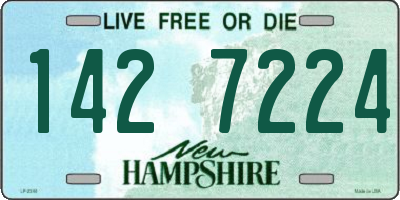 NH license plate 1427224