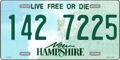 NH license plate 1427225