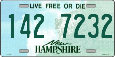 NH license plate 1427232