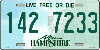 NH license plate 1427233