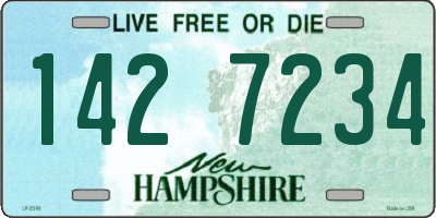 NH license plate 1427234
