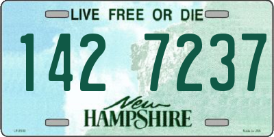 NH license plate 1427237