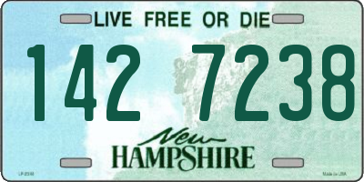 NH license plate 1427238