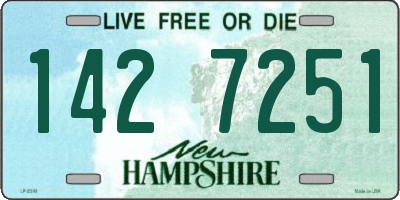 NH license plate 1427251