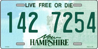 NH license plate 1427254