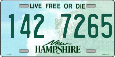 NH license plate 1427265
