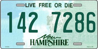 NH license plate 1427286