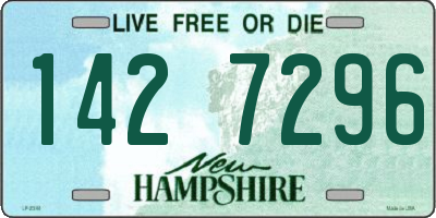 NH license plate 1427296