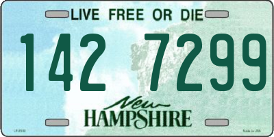 NH license plate 1427299