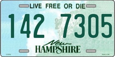 NH license plate 1427305