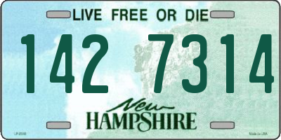 NH license plate 1427314
