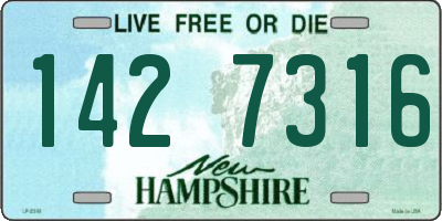 NH license plate 1427316