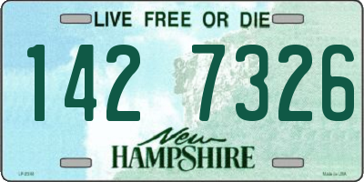 NH license plate 1427326