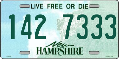 NH license plate 1427333