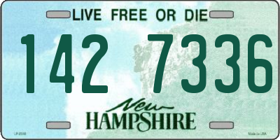 NH license plate 1427336
