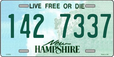 NH license plate 1427337