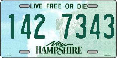 NH license plate 1427343