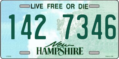 NH license plate 1427346